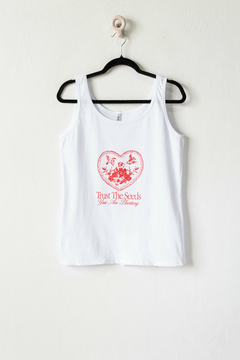 Musculosa CANDE, Musculosa de algodón con estampa Corazon - trust the seeds - comprar online