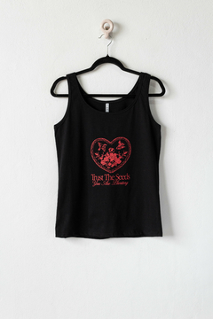 Musculosa CANDE, Musculosa de algodón con estampa Corazon - trust the seeds - tienda online