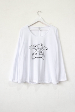 Remera LIZ, manga larga ESTAMPA OSO - PROMO - tienda online