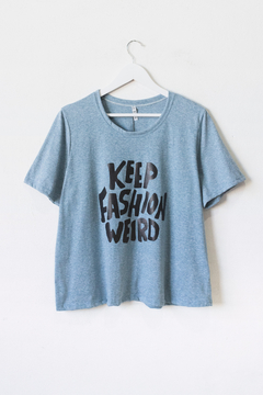 Remera SABRINA, Remera de algodón estampa keep fashion