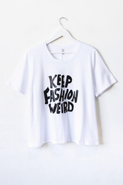 Remera SABRINA, Remera de algodón estampa keep fashion en internet