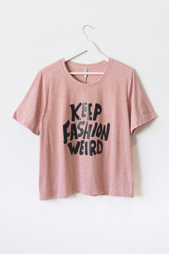 Remera SABRINA, Remera de algodón estampa keep fashion - tienda online