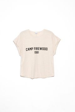 Remera Induske, Remera algodon manga kimono atracada estampa Camp Firewood - comprar online