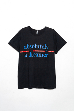 Remera Sika, Remera básica algodon estampa Absolutely dreamer, Syes talles grandes