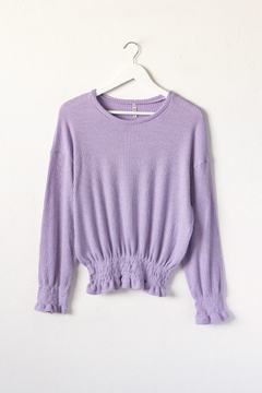 Sweater FLEUR, Sweater con mangas y cintura abuchonada - comprar online