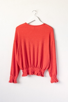 Sweater FLEUR, Sweater con mangas y cintura abuchonada - tienda online