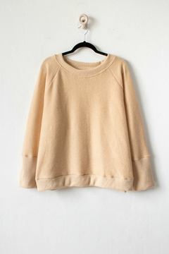 Sweater ADHARA Sweater manga ranglan de lanilla combinado - tienda online