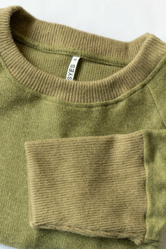 Sweater ADHARA Sweater manga ranglan de lanilla combinado - comprar online