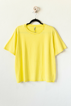 Remera FRANCIS, Remera básica manga corta y cuello redondo, con lavado acido - comprar online