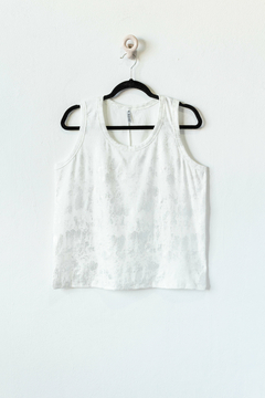 Musculosa MARY KATE, Musculosa con efecto foil plata