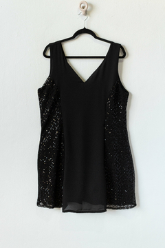 Vestido BLAKE, Vestido corto con recorte dior con lentejuelas - comprar online