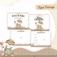 Livro do Bebê - Tigre Vintage - comprar online