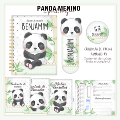 Caderneta de Vacina - Panda Menino