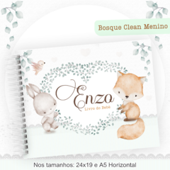 Livro do Bebê - Bosque Clean Menino