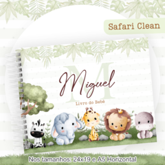 Livro do Bebê - Safari Clean Menino