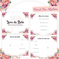 Livro do Bebê - Floral Chic Alfabeto - comprar online