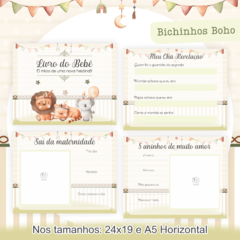 Livro do Bebê - Bichinhos Boho - comprar online