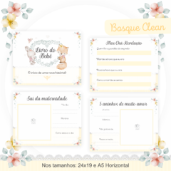 Livro do Bebê - Bosque Clean Menina - comprar online