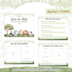 Livro do Bebê - Safari Clean Menino - comprar online