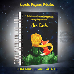 AGENDA e PLANNER LUXO - PEQUENO PRÍNCIPE - Pétalas de Anjo