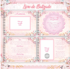 Livro de Batizado - Floral - comprar online