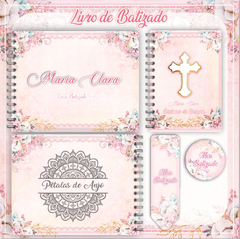 Livro de Batizado - Floral