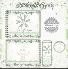 Livro de Batizado - Verde - Menino