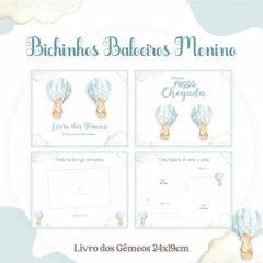 Livro dos Bebês - Bichinhos Baloeiros Menino - comprar online