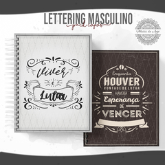 Planner - LETTERING MASCULINO