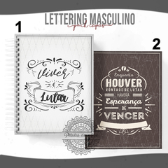 Agenda - Lettering Masculino