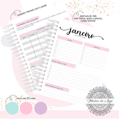 Imagem do Planner & Agenda - ALFABETO FLORAL