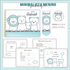 Livro do Bebê - Minimalista Menino Azul