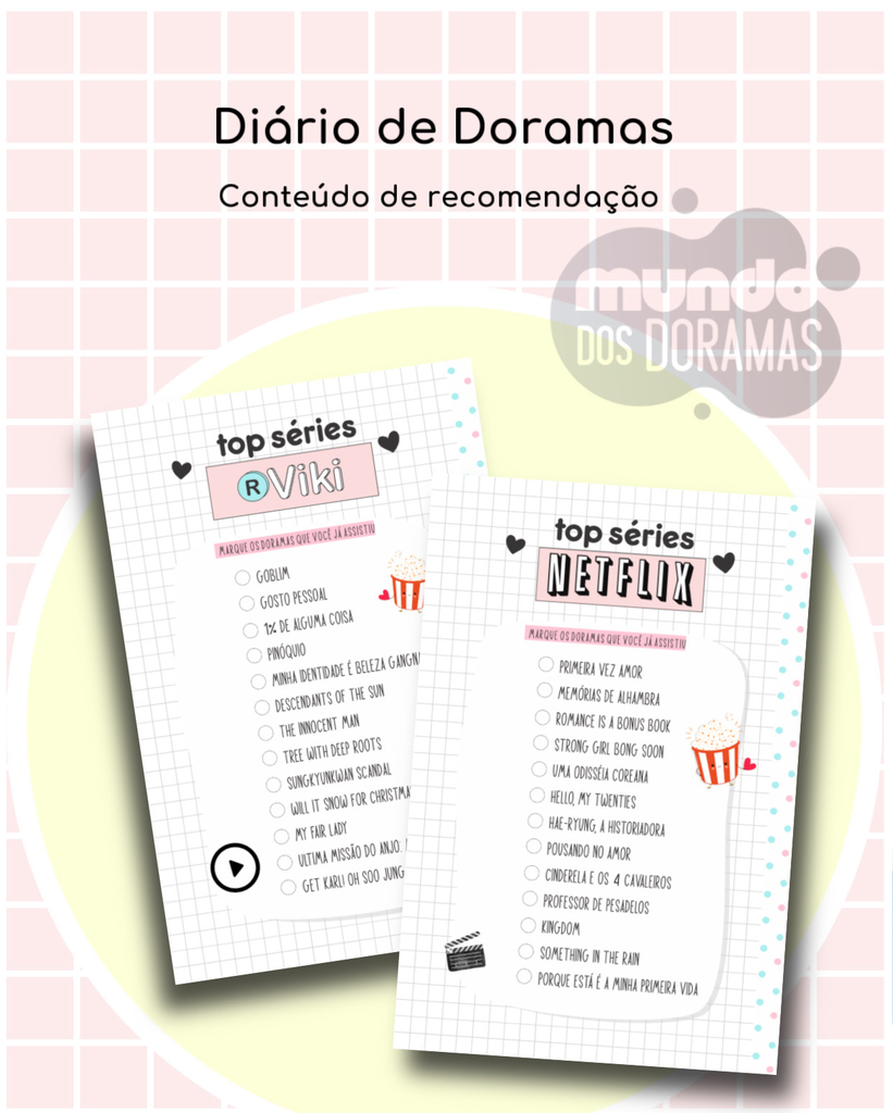 Diário de Dorama - Modelo 3