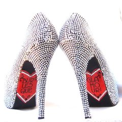 Burlesque Glamour Stilettos - Gabbie Custom Art