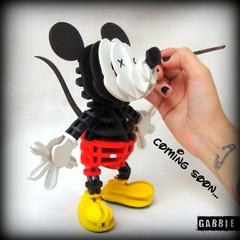 Sliced Mickey Art Toy - Gabbie Custom Art
