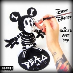 Dead Disney -Mickey Sliced Art Toy - Gabbie Custom Art