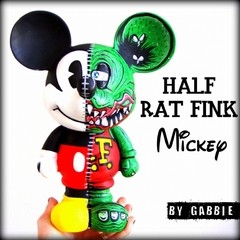 Half Rat Fink Mickey Art Toy - comprar online