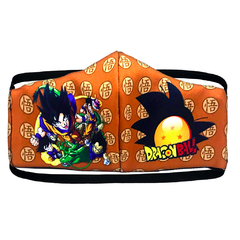 Barbijo Dragon Ball Z Reutilizable con Bolsillo - Agarre Vincha