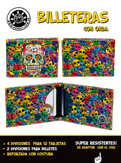 Billetera Calaveras Colores - Popday