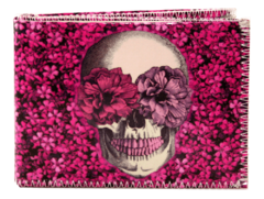 Billetera Calavera Flores