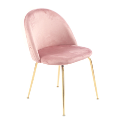 Silla Sybil Rosa Base Dorada DC608RO