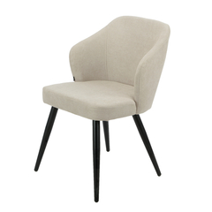 Silla Lesley Taupe Base Negra - DC9121/LB