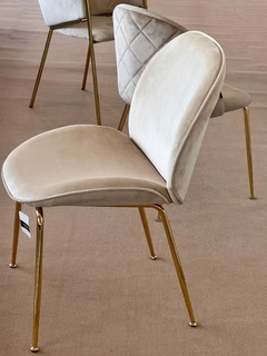 Silla Beetle Beige Base Dorada - S-28/BE - comprar online