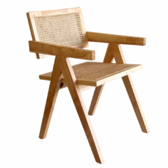 Silla Jeanneret Natural c/Apoyabrazos - K692A/NT
