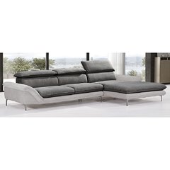 MUMA/DGR Sillon esquinero Muma dark grey + light grey right corner