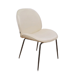 Silla Beetle Beige Claro Base Negra - S-27N/BE