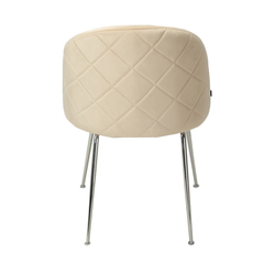 Imagen de Silla Sybil Beige Base Cromo DC608-C/BE