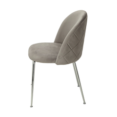 Silla Sybil Gris Claro base Cromo DC608-C/GC - TRIBECA