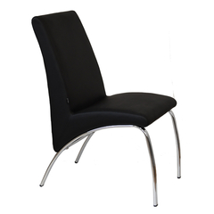 Silla Tilde Ecocuero Negro - B2113