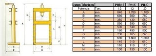Prensa hidráulica 15 ton. de banco Modelo PHB15 en internet